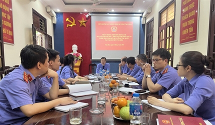 VKSND huyện Ứng Hòa báo cáo Lãnh đạo Viện KSND thành phố Hà Nội về kết...